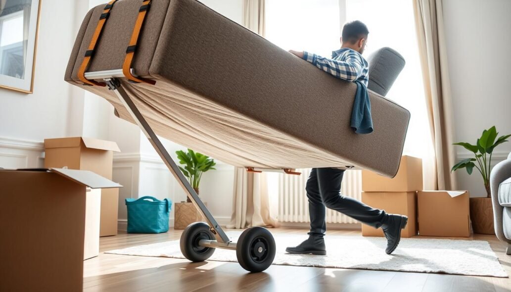 Furniture mover using proper equipment